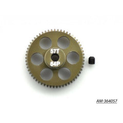 Pinion Gear 64P 57T 7075 Hard by Arrowmax