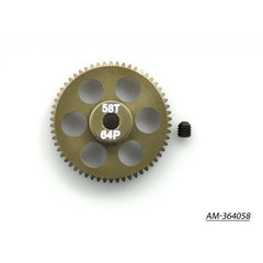 Pinion Gear 64P 58T 7075 Hard by Arrowmax