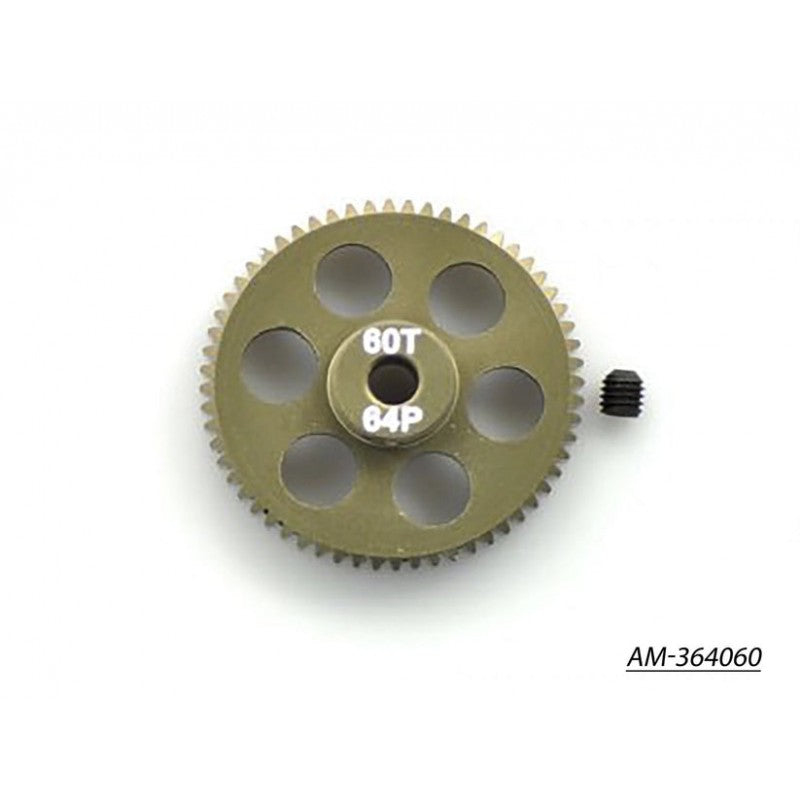 Pinion Gear 64P 60T 7075 Hard by Arrowmax