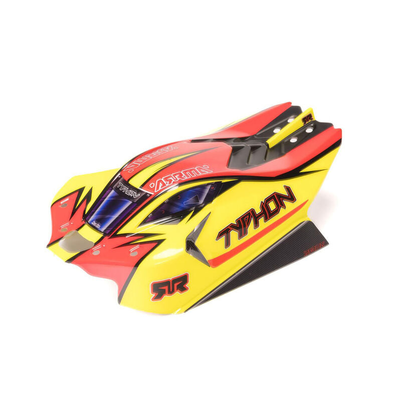 TYPHON 4x4 Clipless Painted Decaled Body (Yellow) by Arrma