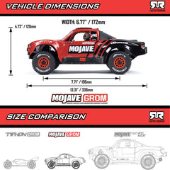 MOJAVE GROM MEGA 380 Brushed 4X4 Small Scale Desert Truck RTR with Battery &