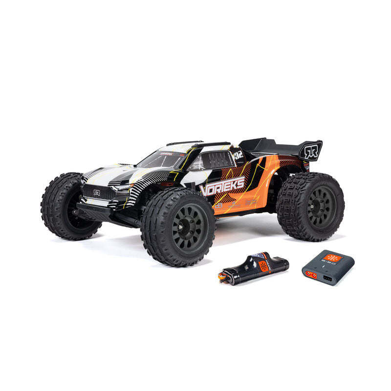 1/10 VORTEKS MEGA 550 Brushed 2WD Stadium Truck RTR with Battery & Charger,