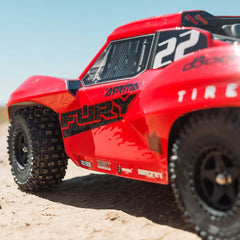 1/10 FURY MEGA 550 2WD Short Course Truck RTR with Battery & Charger, Red by