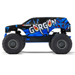 1/10 GORGON 4X2 MEGA 550 Brushed Monster Truck RTR Blue (Needs Batt and Charger)