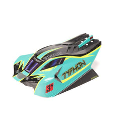 TYPHON 4x4 Clipless Painted Decaled Body (Green) by Arrma