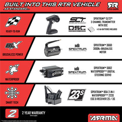 1/10 SENTON 223S BLX Brushless 4X4 Short Course Truck RTR with DSC, Yellow by