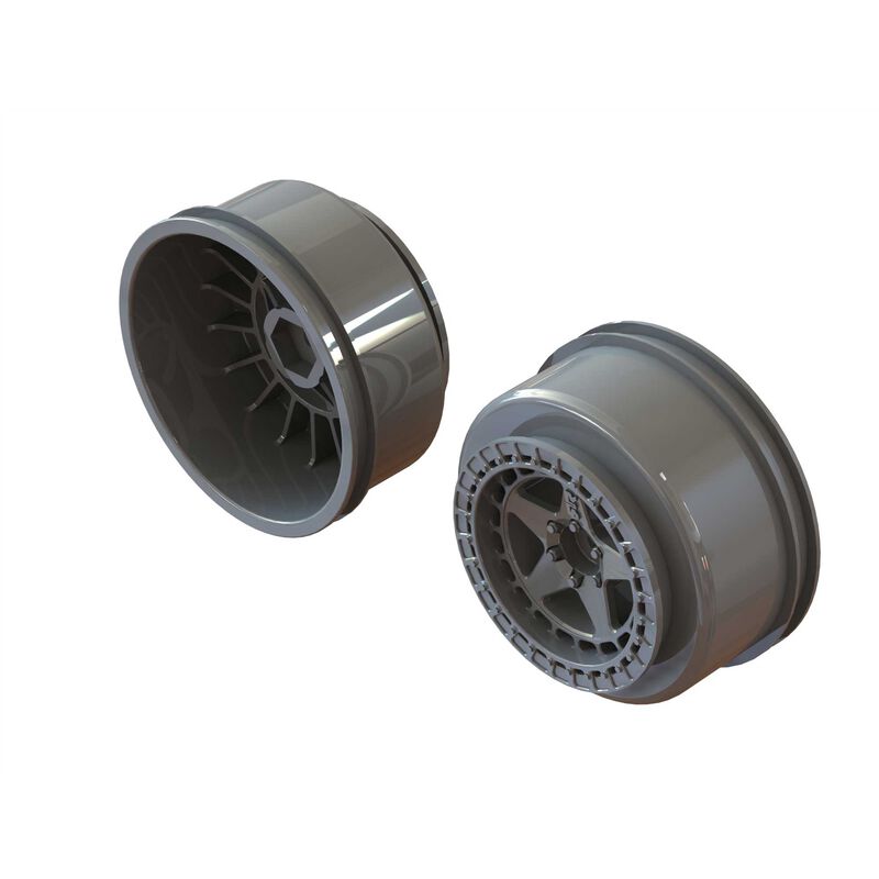 SC 2.2"/3.0" Wheel 14mm Hex Gun Metal (2)