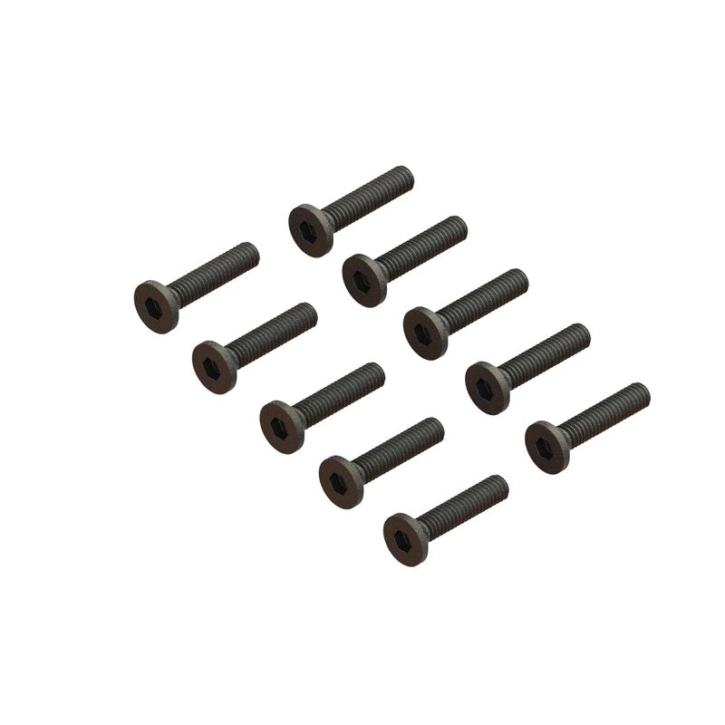 Flat Head Screw M2.5x12mm (10pcs) by ARRMA