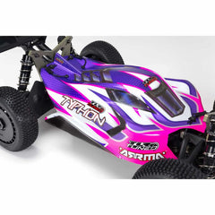 1/8 TLR Tuned TYPHON 4WD Roller Buggy, Pink/Purple By Arrma