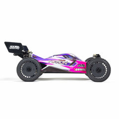 1/8 TLR Tuned TYPHON 4WD Roller Buggy, Pink/Purple By Arrma