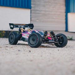 1/8 TLR Tuned TYPHON 4WD Roller Buggy, Pink/Purple By Arrma