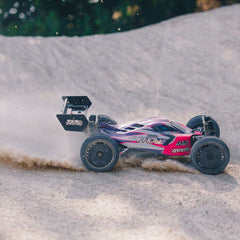 1/8 TLR Tuned TYPHON 4WD Roller Buggy, Pink/Purple By Arrma