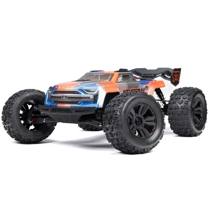 1/8 KRATON 6S V6 4X4 BLX Brushless Speed Monster Truck RTR, Blue/Orange by ARRMA