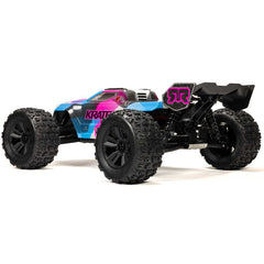 1/8 KRATON 6S V6 4X4 BLX Brushless Speed Monster Truck RTR, Blue/Pink by ARRMA