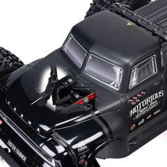 1/8 NOTORIOUS 6S V6 4X4 BLX Brushless Stunt Truck RTR, Black by ARRMA