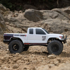 1/24 SCX24 Base Camp 4WD Rock Crawler Brushed RTR with Battery & Charger, White