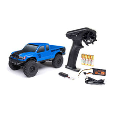 1/24 SCX24 Base Camp 4WD Rock Crawler Brushed RTR with Battery & Charger, Blue