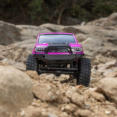 1/24 SCX24 Base Camp 4WD Rock Crawler Brushed RTR with Battery & Charger, Pink