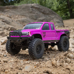 1/24 SCX24 Base Camp 4WD Rock Crawler Brushed RTR with Battery & Charger, Pink