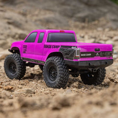 1/24 SCX24 Base Camp 4WD Rock Crawler Brushed RTR with Battery & Charger, Pink