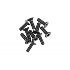 AX31372 M2.6x8mm Hex Socket Flat Head Black (10) by Axial