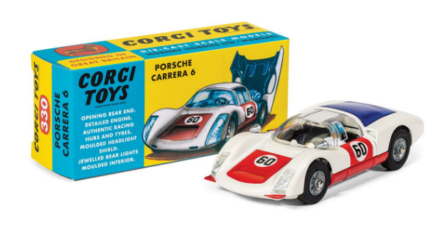 Corgi 1/46 Porsche Carrera 6 Red/Wht