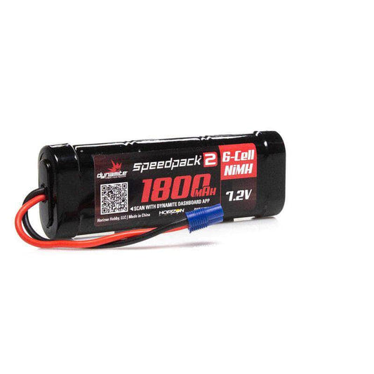 7.2V 1800mAh 6C NiMh Flat EC3 auto sub for DYN1050EC