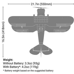 UMX WACO, Yellow BNF Basic with AS3X & SAFE by Eflite