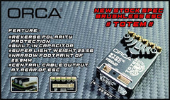 ORCA Blinky Pro Totem 100Amp 10.5T Limit ESC 2S, Built in CAP, 23.5g, Reverse