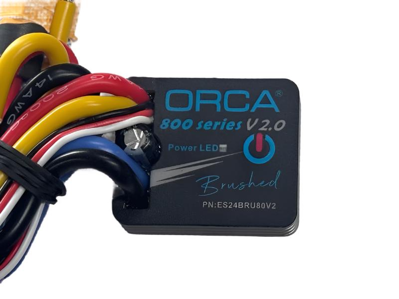 800 Series 80A V2 Brushed ESC With LED Program Card by ORCA