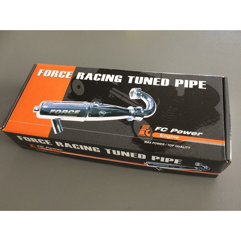 Force .21 Tuned Pipe mid-high end, Polished Alloy EFRA2194