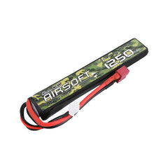 Gens Ace 1200mAh 25C 2S 7.4v Airsoft Gun Lipo Battery, 125x20x12mm, 59g,