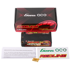 Gens ace Redline 2.0 4200mAh 2S 7.6V 140C HardCase 111# HV Shorty Lipo Battery