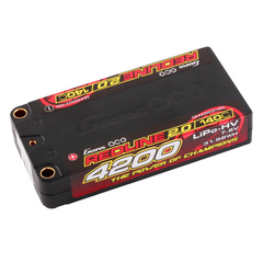 Gens ace Redline 2.0 4200mAh 2S 7.6V 140C HardCase 111# HV Shorty Lipo Battery