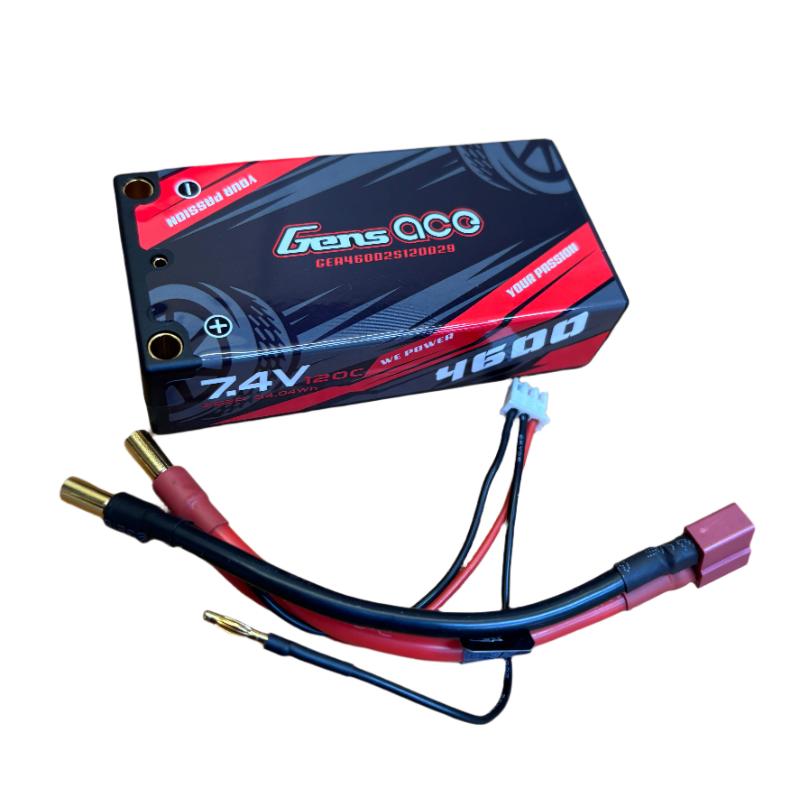 Gens Ace 4600mAh 2S HV 7.6v 120C Shorty with 5mm Plug