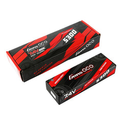 Gens Ace 5300mAh 2S 7.4v, 60C Hard Case with 4mm Plug