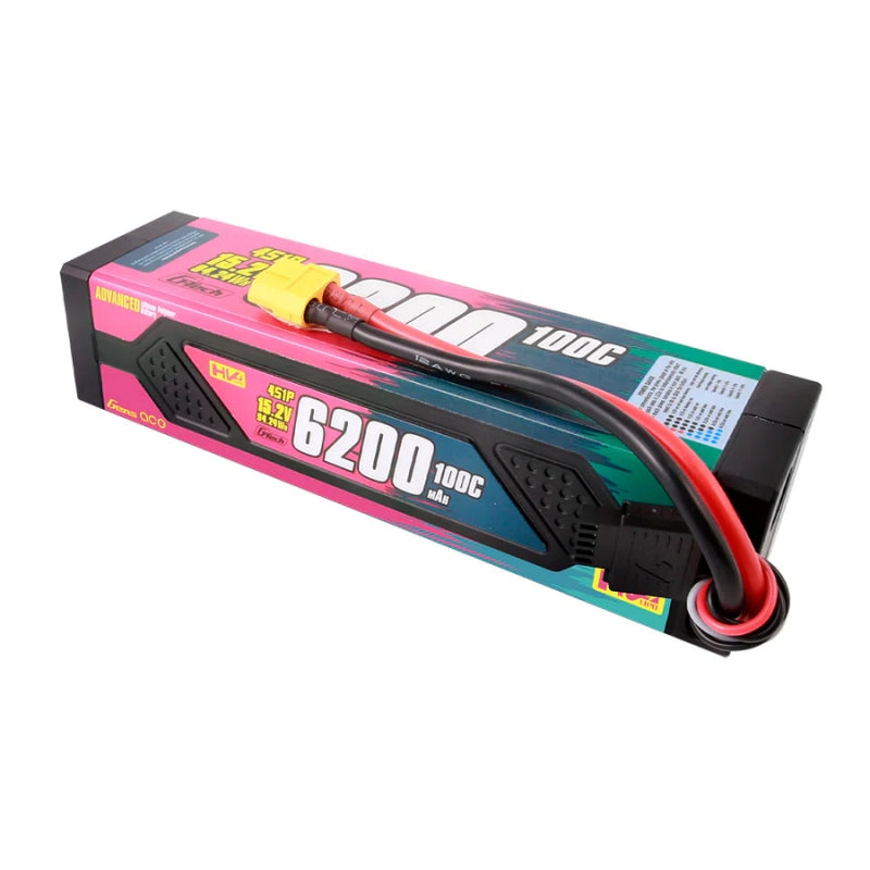 Gens ace Advanced 6200mAh 4S 100C 15.2V HV Lipo Battery Pack with XT60 Plug