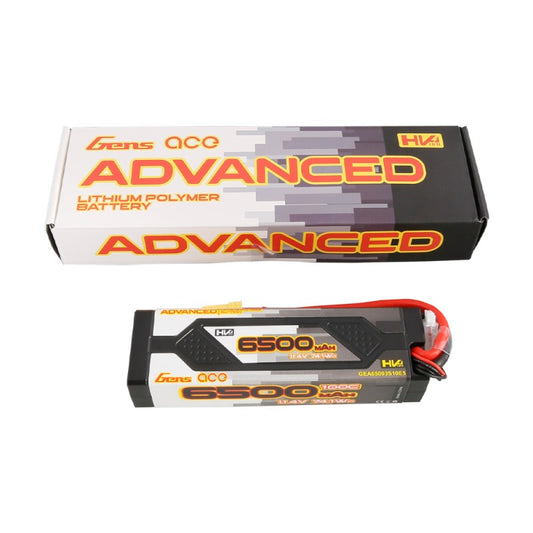 Gens ace Advanced 6500mAh 11.4V 100C 3S1P HardCase Lipo Battery Pack 60# with