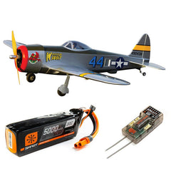 Hangar 9 Fun Scale P-47 Thunderbolt PNP with AR637T & 4S 5000mAh LiPo Battery