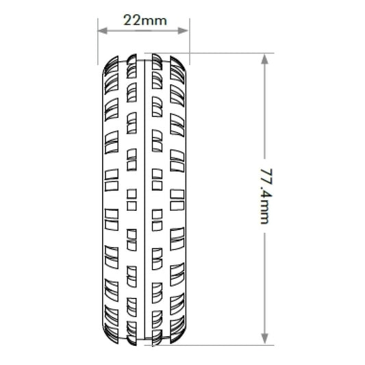 Jetko ARENA Carpet/Astro 2WD Front Tyre Super Soft (2) By Jetko