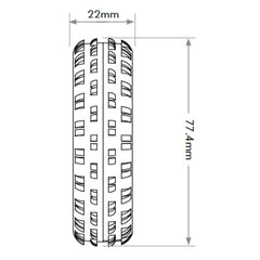 Jetko ARENA Carpet/Astro 2WD Front Tyre Super Soft (2) By Jetko