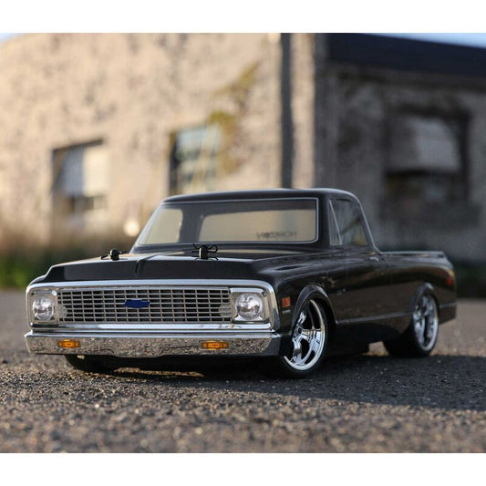 1972 Chevy C10 Pickup, 1/10 4WD V100 RTR, Black by LOSI with Spektrum 5000mAh 2S