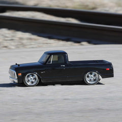 1972 Chevy C10 Pickup, 1/10 4WD V100 RTR, Black plus 5000mAh 2S 7.4V Smart G2