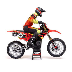 1/4 Promoto-MX Motorcycle RTR, FXR Red by LOSI plus Spektrum 5000mAh 7.4v 2S 50C