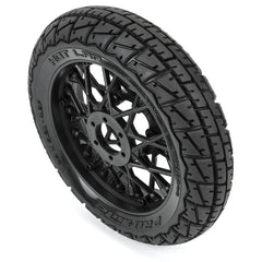 Hot Lap S3 Motorcycle Front Tire Mounted on Black Supermoto Wheel for Promoto-MX