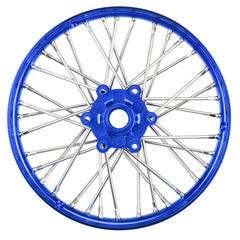 1/4 Pro-Spec Aluminum V2 Bead Front Wheel, Assembled, Blue: Promoto-MX