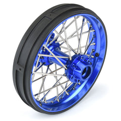 1/4 Pro-Spec Aluminum V2 Bead Rear Wheel, Assembled, Blue: Promoto-MX by Proline