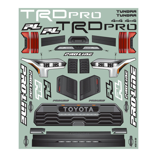 1/10 2023 Toyota Tundra TRD PRO Clear Body by Proline