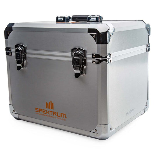 Dual Aluminum Stand Up Transmitter Case by Spektrum