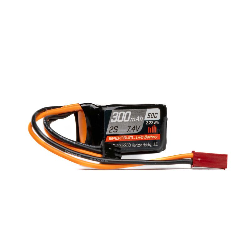 300mAh 2S 7.4V 50C LiPo JST-RCY Connector by Spektrum